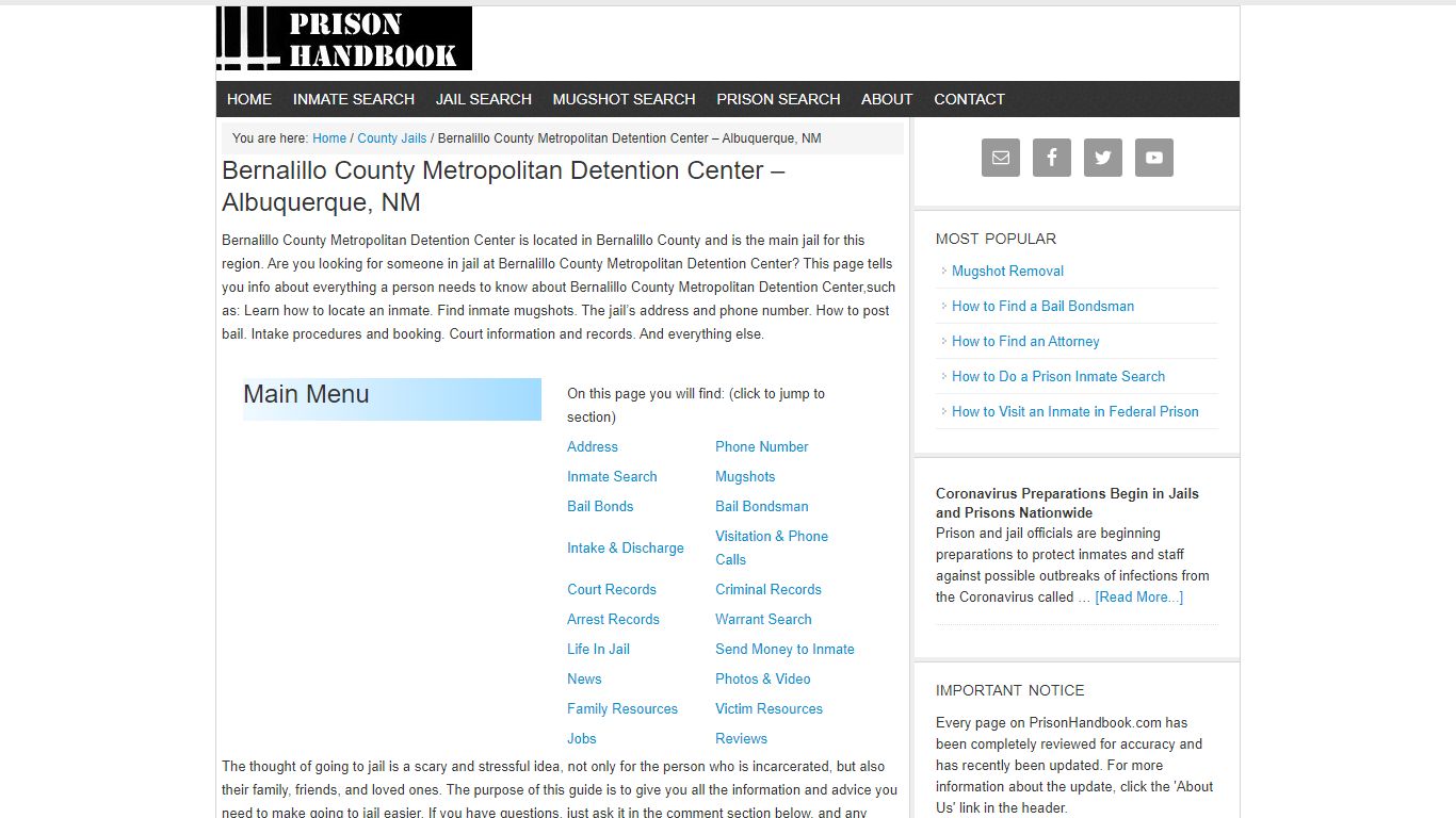 Bernalillo County Metropolitan Detention Center – Albuquerque, NM